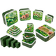 Lunchbox, dinosaurus, set van 4.