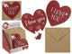Ootb puzzel kaart hart 20 stukjes met envelop