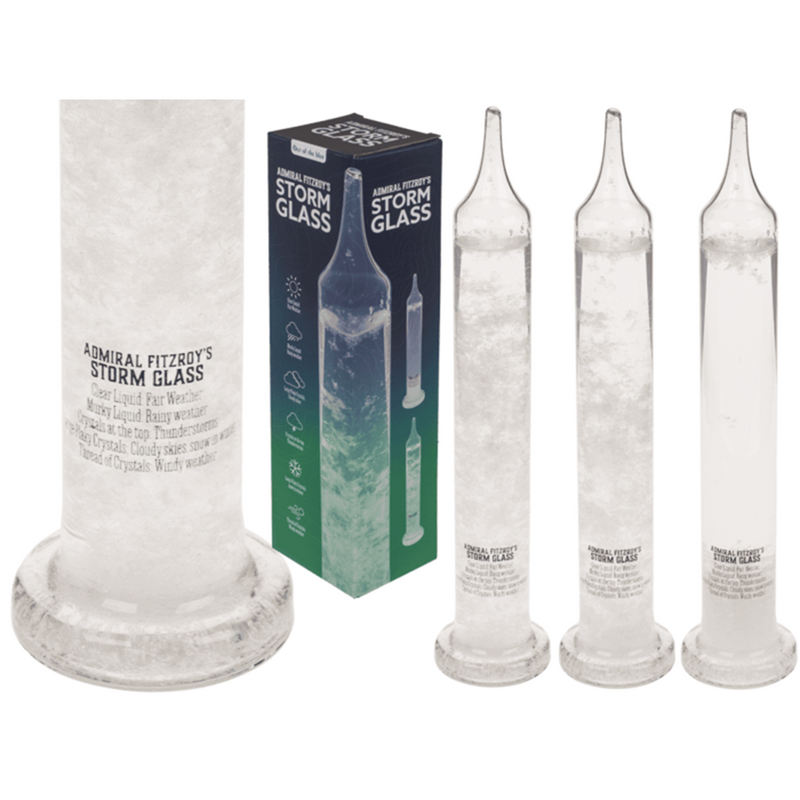 ギャラリービューアに画像をロードする, Storm glass 6 x 28 cm in display.
