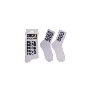 Ootb sportsokken f*ck off maat 42-46 70% katoen, 25% polyamide, 5% elasthan