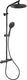 Differnz regendouche thermoline - 25cm stortdouche met handdouche - opbouw - mat zwart