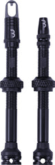 Bbb cycling tubeless ventiel set voor mtb en racefiets - aluminium tubeless valve - al valves - 60 mm - zwart - bti-160