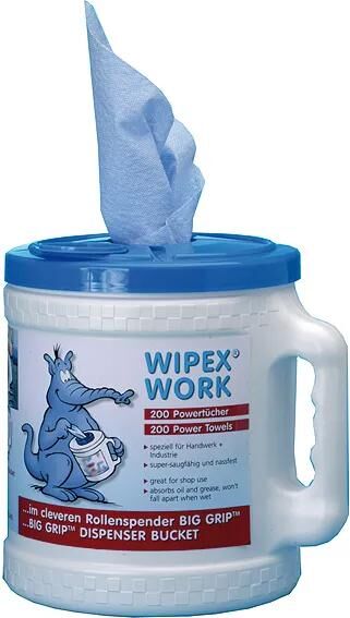 Nordvlies putzpapier wipex-work m big grip dispenser bucket wipex work