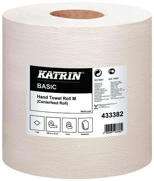 Katrin handdoekrol towel roll white 1-ply 18.5 x 300 m