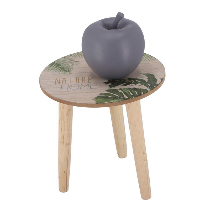 Load image into Gallery viewer, Basic noor living houten bijzettafel nature home 25 cm

