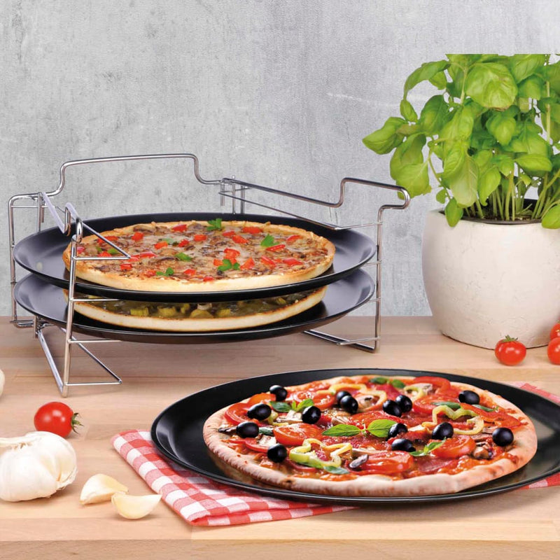 Load image into Gallery viewer, Hi 4-delige pizzabakset zwart
