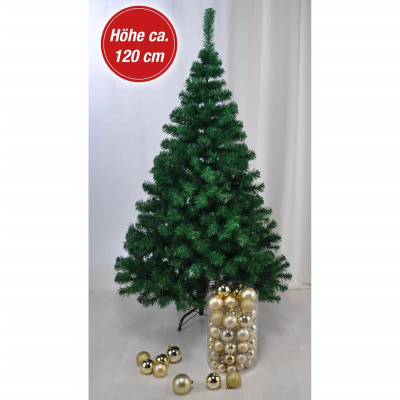 Load image into Gallery viewer, HI HI Kerstboom met metalen standaard 120 cm groen
