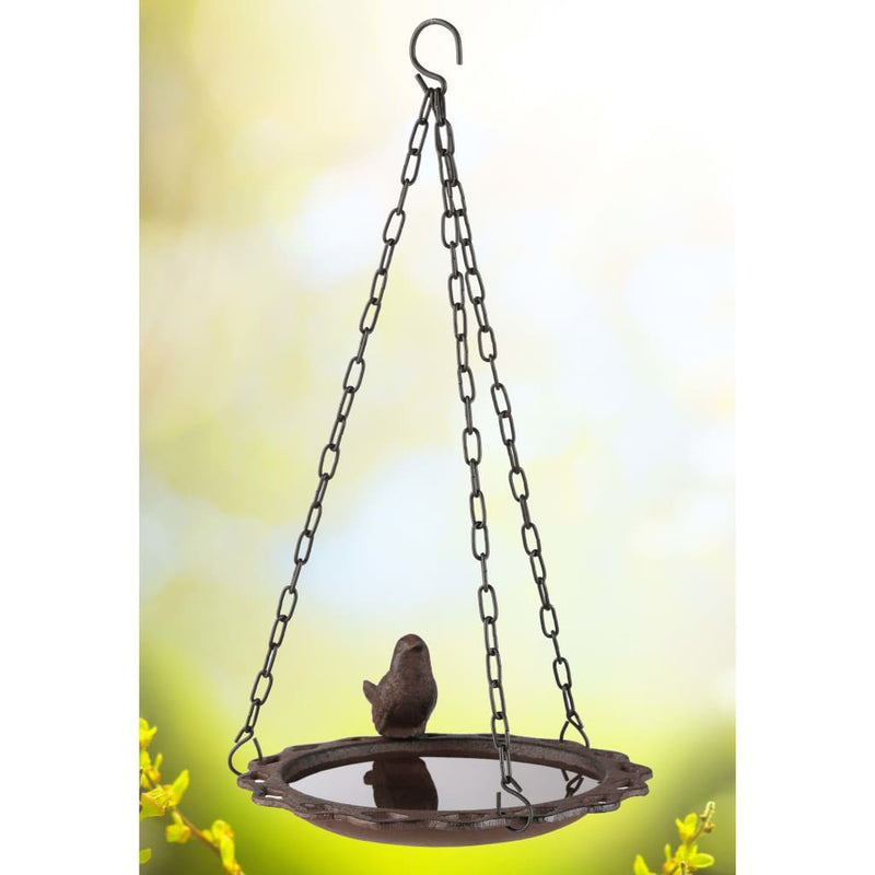 Load image into Gallery viewer, Hi vogelbad hangend 20,5 cm bruin
