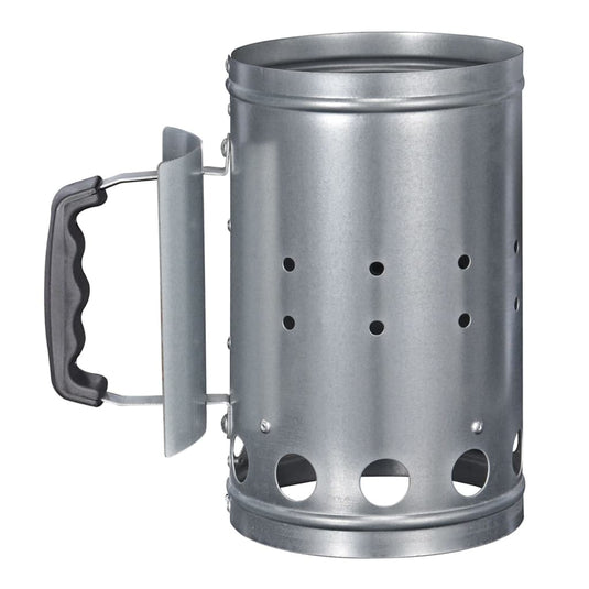 Hi barbecuestarter met handvat 16,5 cm zilverkleurig