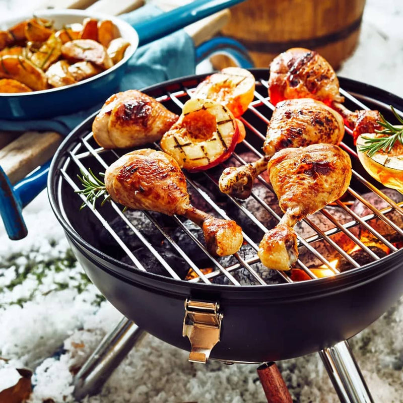 Load image into Gallery viewer, HI HI Houtskoolkogelbarbecue mini zwart

