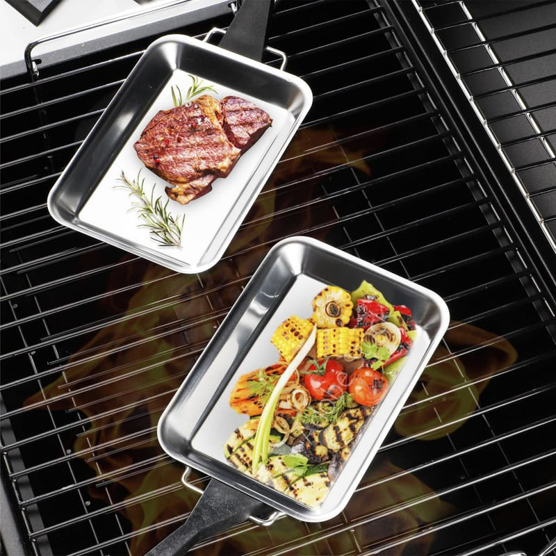 Load image into Gallery viewer, HI HI BBQ Grillpannenset 6 st BBQ roestvrij staal
