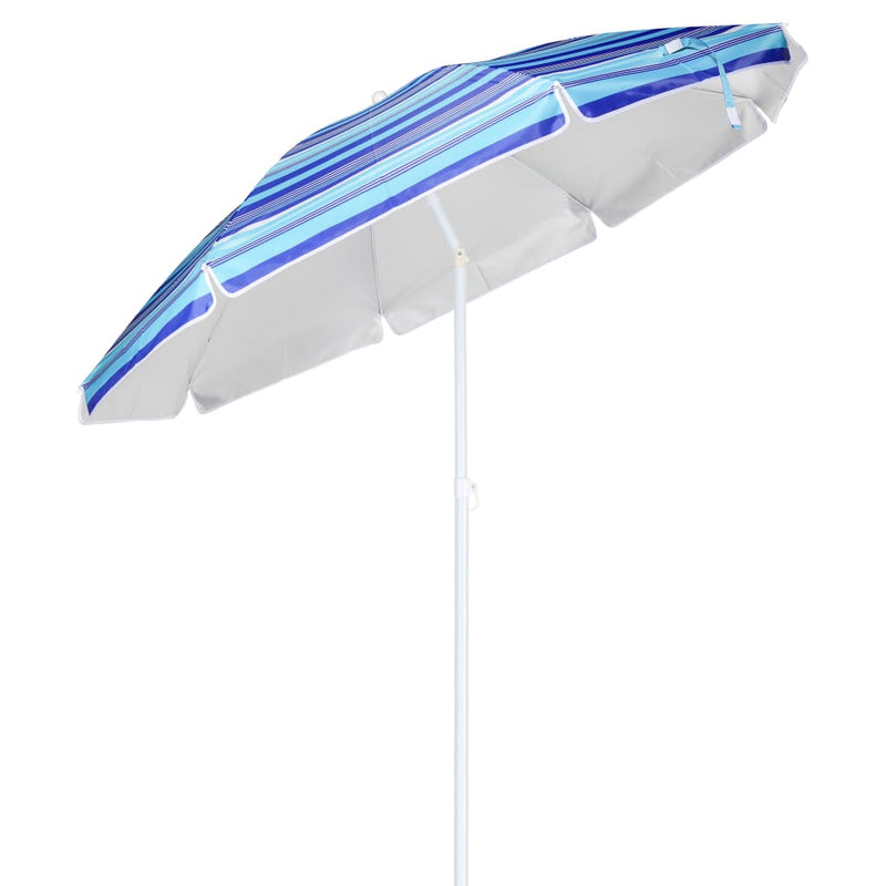 Load image into Gallery viewer, Hi strandparasol 200 cm gestreept blauw
