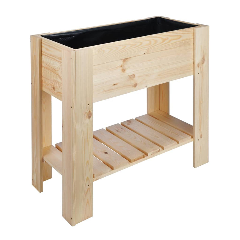 Load image into Gallery viewer, Hi plantenbak verhoogd 92x41x80 cm grenenhout
