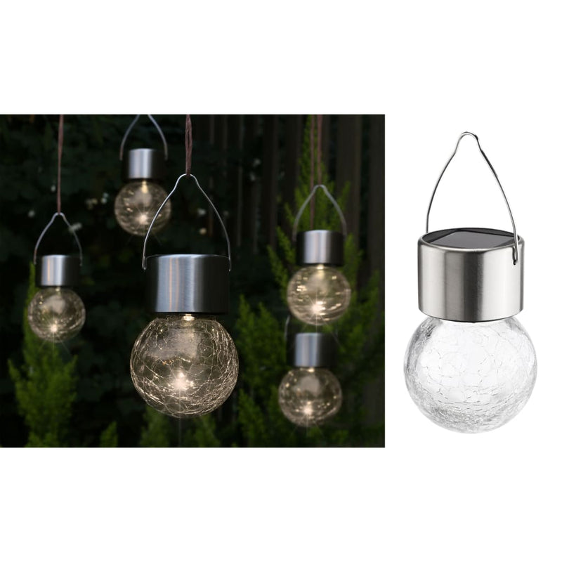 Load image into Gallery viewer, HI HI Solarhangers LED 5 st craquele glas
