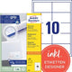 Multifunctionele etiketten avery 3679 wit