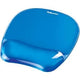 Muismat met polssteun fellowes crystals™ gel blauw