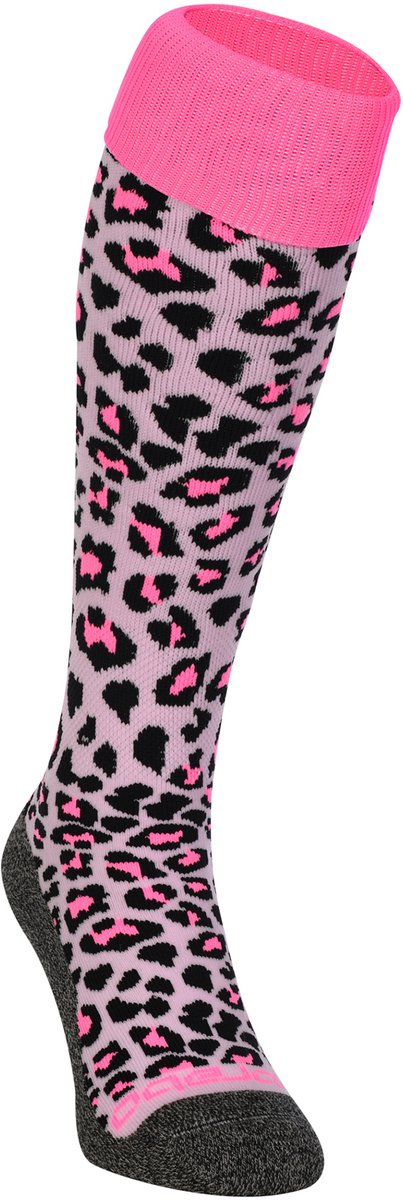 Brabo bc8450b socks cheetah soft pink unisex sportsokken - soft pink