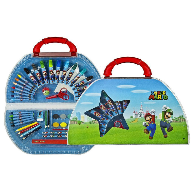 Load image into Gallery viewer, Super mario kleurkoffer 51-delig
