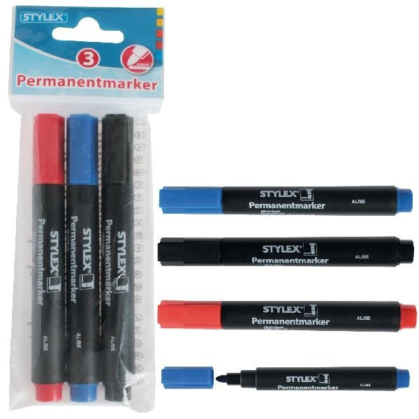 Load image into Gallery viewer, Stylex permanent markers 3 stuks
