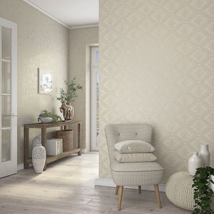 Noordwand behang topchic tone on tone diamonds metallic beige