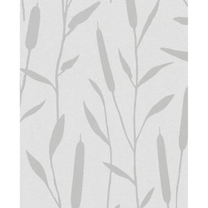 Noordwand behang topchic reed plumes metallic grijs