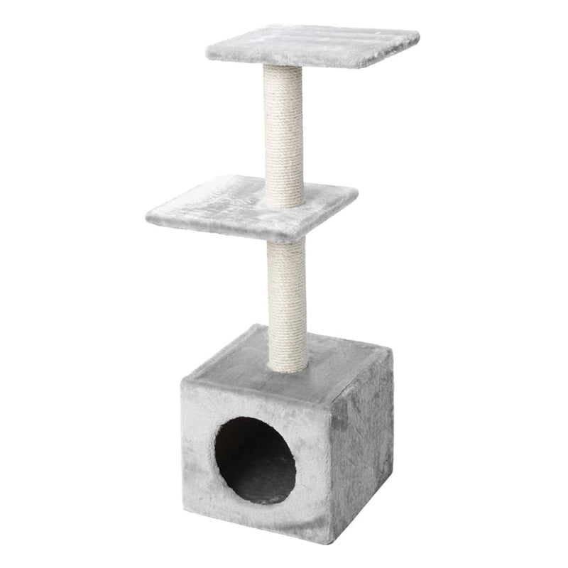 Load image into Gallery viewer, Ebi kattenkrabpaal palazzo klassiek 30x30x90 cm grijs
