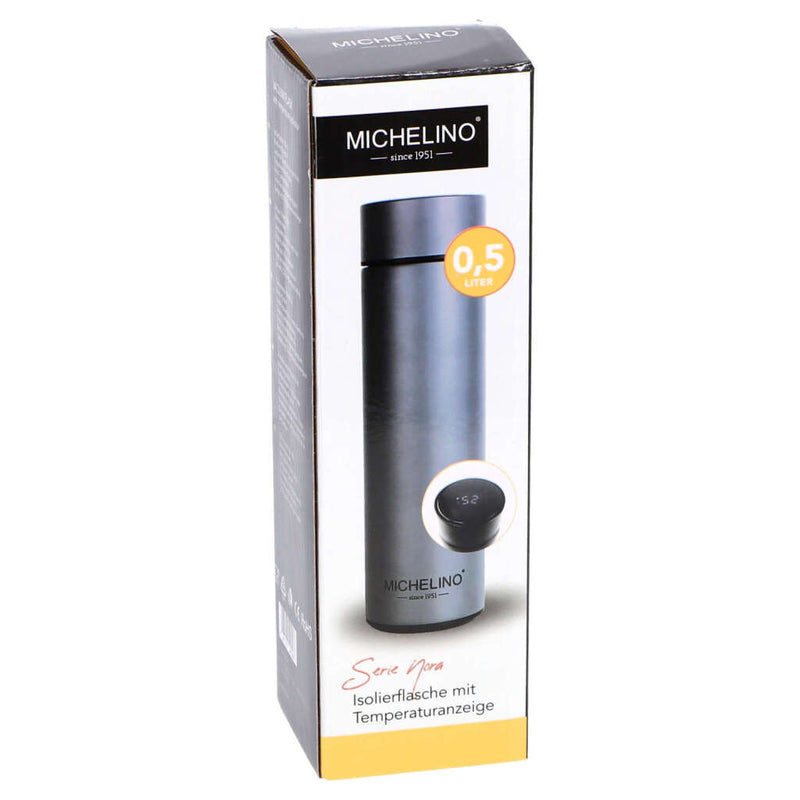 Load image into Gallery viewer, Michelino thermosfles met temperatuur aanduiding 0,5l | 2 stuks
