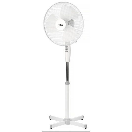 Lentz statiefventilator 40 cm wit