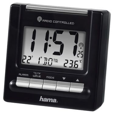 Hama wekker- rc200 - radio controlled - alarm- zwart