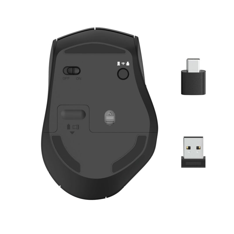 Load image into Gallery viewer, Hama Opt. Draadloze Muis Met 6 Knoppen MW-600 Dual-modus USB-C USB-A Zwart
