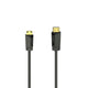 Hama high speed hdmi kabel verguld type a naar type c + ethernet 1.5 m zwart