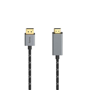 Hama videokabel displayport-st. - hdmi trade;-st. ultra-hd 4k@60hz alu 1,50 m