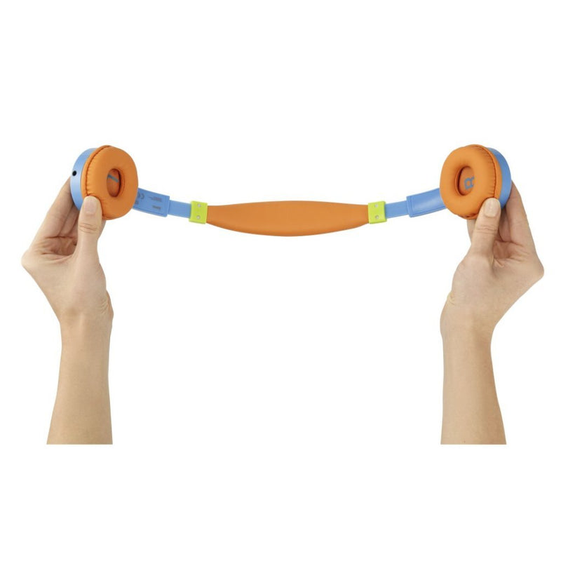Load image into Gallery viewer, Hama kids guard on-ear kinderkoptelefoon blauw oranje
