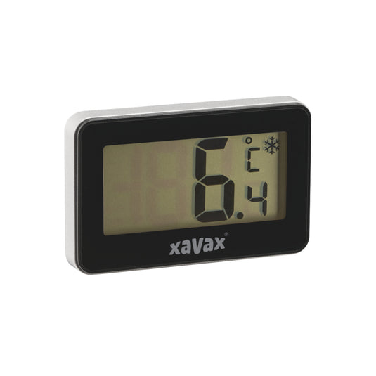 Xavax digitale thermometer voor koelkast vrieskast en vrieskist zwart