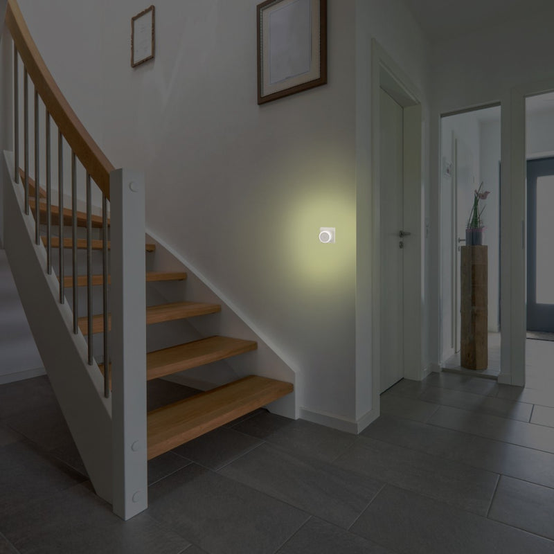 Afbeelding laden in galerijviewer, Hama led-nachtlampje touch switch voor stopcontact aanraakknop warm licht
