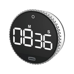 Xavax timer rotation digitaal zilver zwart