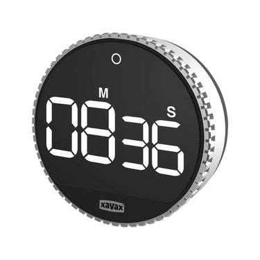 Xavax timer rotation digitaal zilver zwart