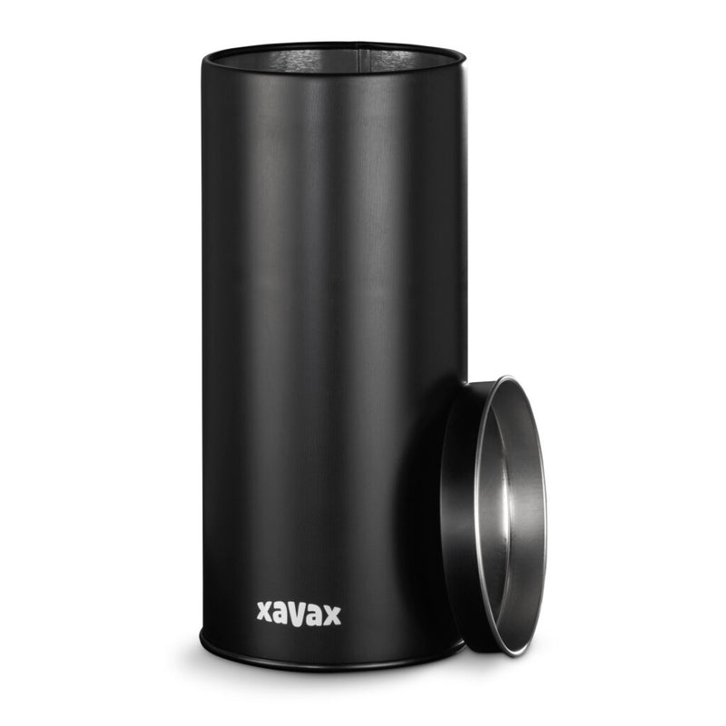 Load image into Gallery viewer, Xavax koffiepad-blik voor bewaren van 20 senseo-pads etc. metaal zwart
