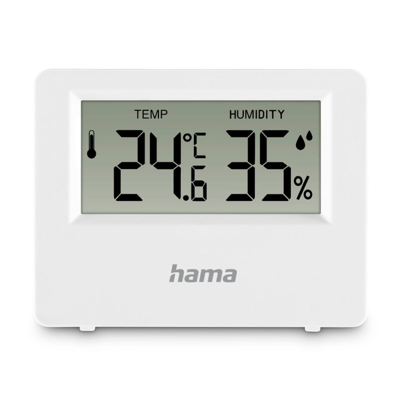 Load image into Gallery viewer, Hama thermometer + hygrometer voor binnen en buiten wit
