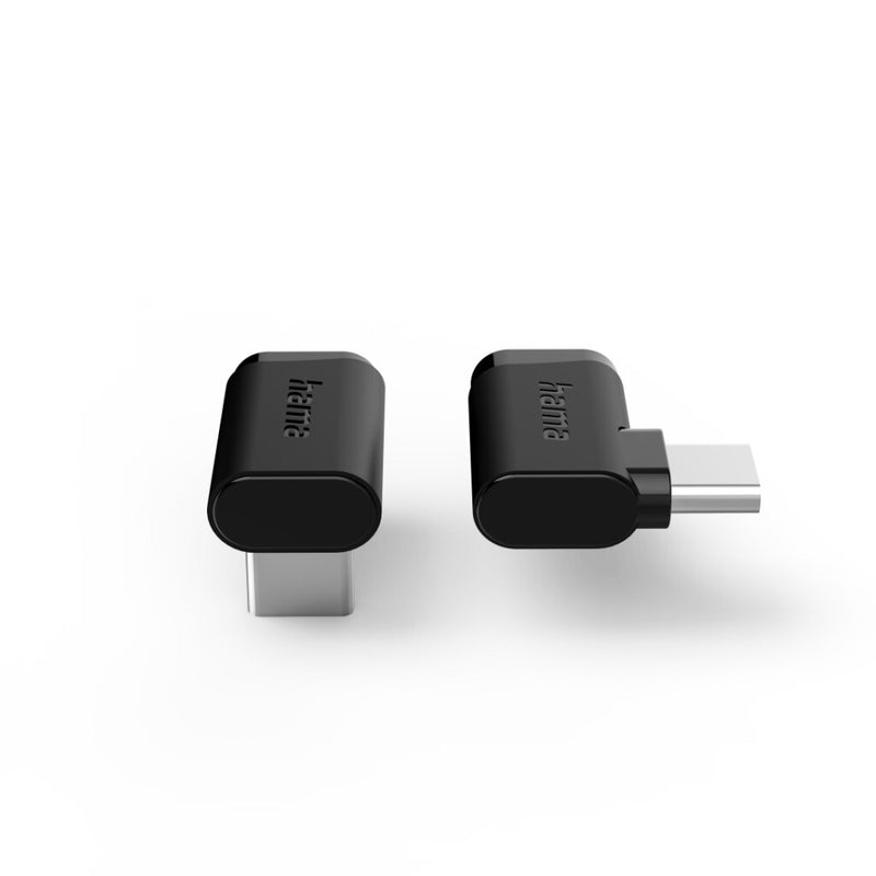 Load image into Gallery viewer, Hama usb-c-hoekadapter 90 deg; usb 3.2 gen2 10 gbit s 5 a 240 w set van 2
