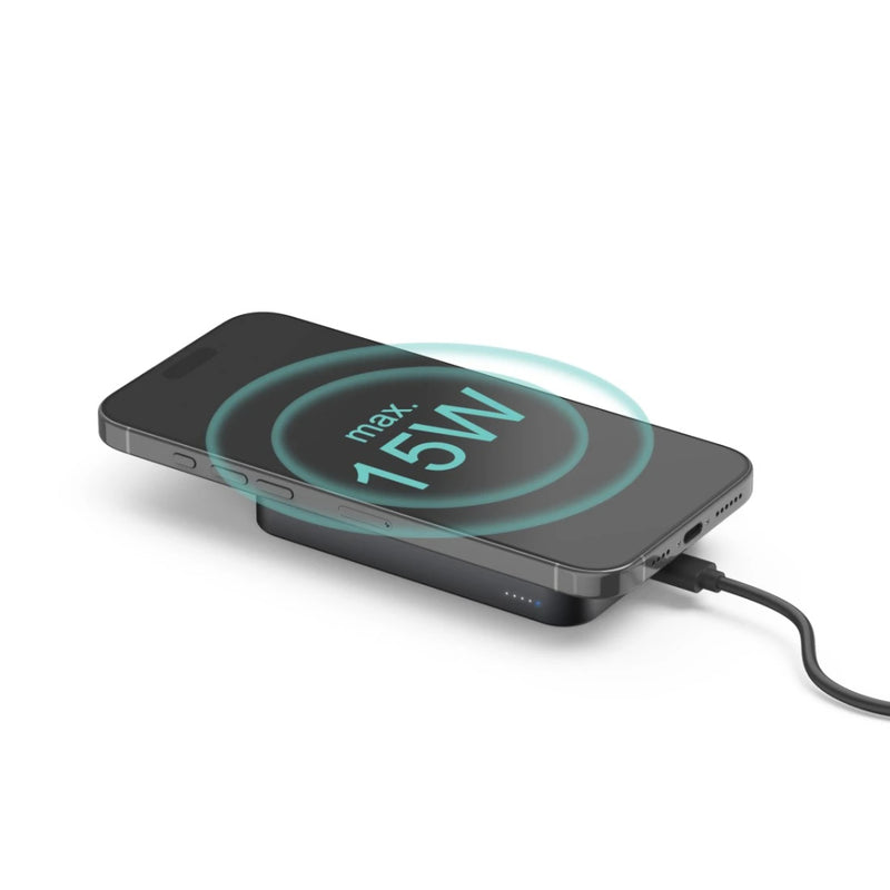 Load image into Gallery viewer, Hama qi2 wireless power pack 10000mah inductief opladen antraciet

