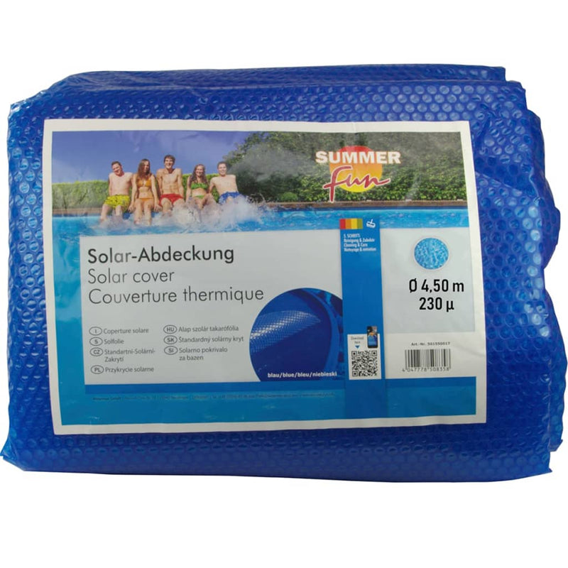Load image into Gallery viewer, Summer Fun Summer Fun Zomerzwembadhoes solar rond 450 cm PE blauw
