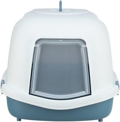 Load image into Gallery viewer, Trixie Kattenbak primo xxl top met kap blauw wit
