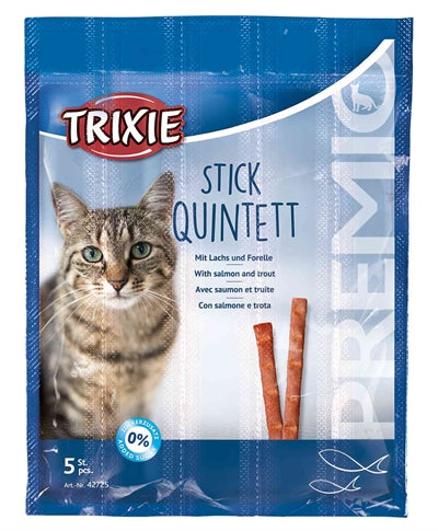 Load image into Gallery viewer, Trixie premio stick quintett zalm forel
