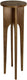 Hd collection tafel rubberhout natuurlijk 34x34x120cm