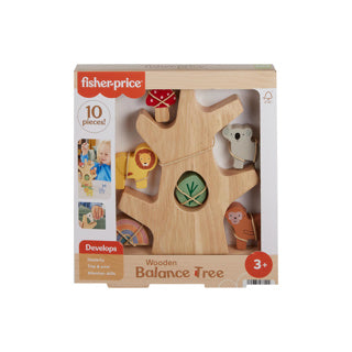 Afbeelding laden in galerijviewer, Fisher-price houten balansboom - stapelspeelgoed
