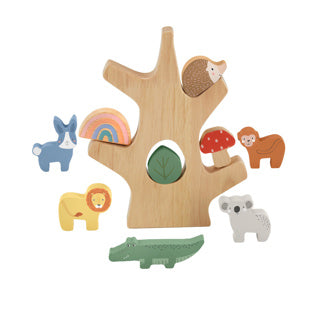 Fisher-price houten balansboom - stapelspeelgoed
