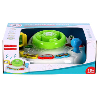 Preskool baby stuurtje met licht en geluid battery operated | 2 stuks