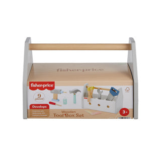 Fisher-price hout gereedschapkist