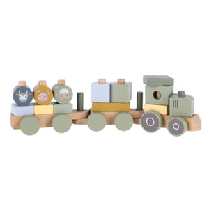 Little dutch little farm blokkentrein tractor fsc